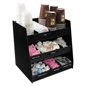 VERTICAL CONDIMENT ORGANIZER, 9 COMPARTMENTS, 14.5 X 11.75 X 15, BLACK by Vertiflex