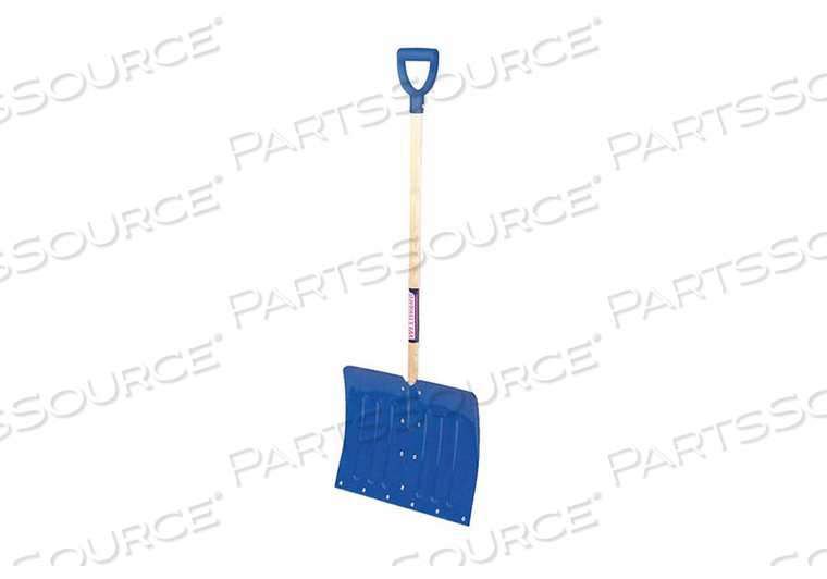 SNOW SHOVEL, BLADE MATERIAL ALUMINUM, BLADE WIDTH 18 IN, BLADE HEIGHT 14 3/4 IN, HANDLE LENGTH 36 IN, HANDLE MATERIAL WOOD, D GRIP, WEIGHT 4 by Westward SNOW SHOVEL, BLADE MATERIAL ALUMINUM, BLADE WIDTH 18 IN, BLADE HEIGHT 14 3/4 IN, HANDLE LENGTH 36 IN, HANDLE MATERIAL WOOD, D GRIP, WEIGHT 4 by Westward