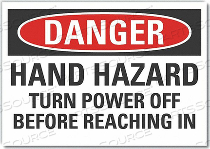 DANGER SIGN 7 W X 5 H 0.001 THICK by Lyle Signs Inc. DANGER SIGN 7 W X 5 H 0.001 THICK by Lyle Signs Inc.