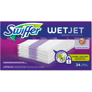 WETJET SYSTEM REFILL CLOTHS 14" X 3", 24 CLOTHS/BOX 4/CASE by Swiffer