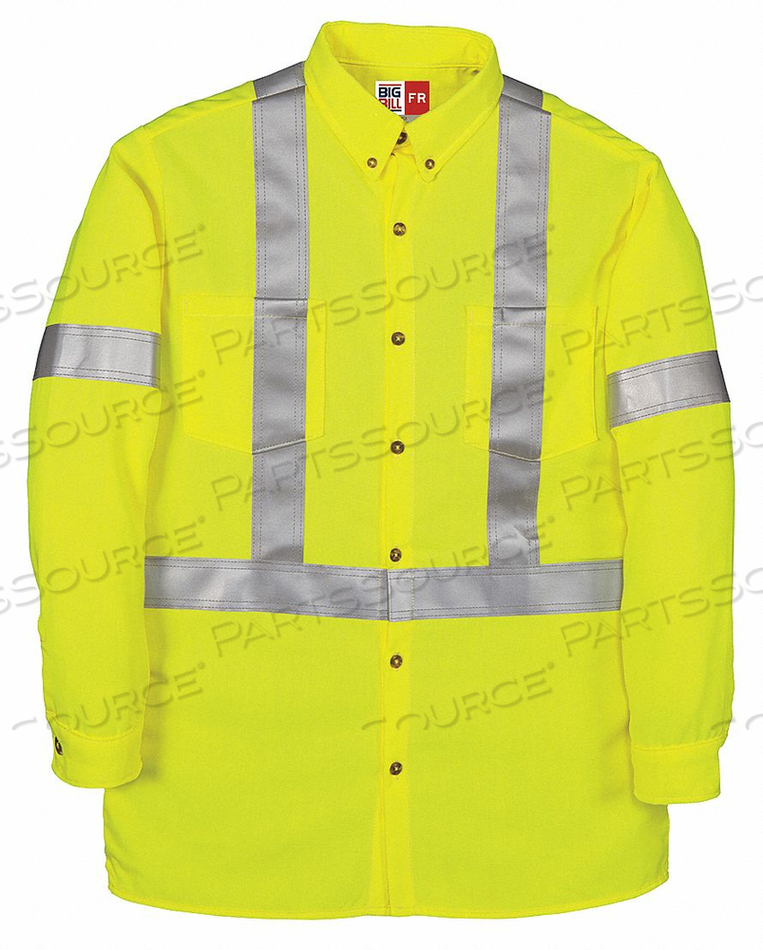 FR LONG SLEEVE SHIRT YELLOW 2XL BUTTON by Big Bill FR LONG SLEEVE SHIRT YELLOW 2XL BUTTON by Big Bill