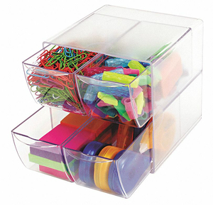 DESKTOP ORGANIZER CLEAR PLASTIC by Deflecto