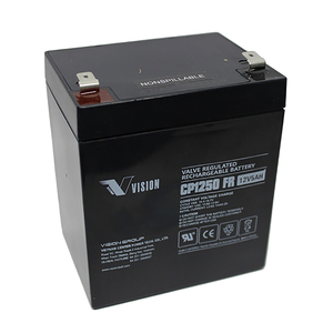 3.54 X 2.76 X 3.98IN 12V 5AH HIGH RATE SEALED LEAD ACID RECHARGEABLE BATTERY by AMETEK Powervar