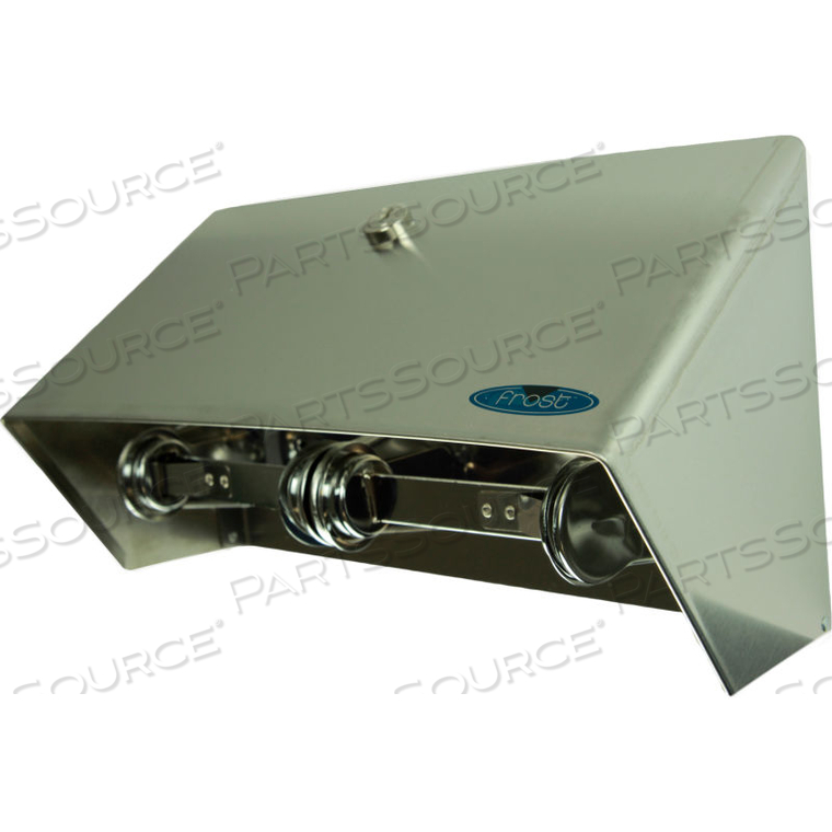 STANDARD TOILET TISSUE HOLDER W/HOOD - STAINLESS STEEL by Frost Products Ltd STANDARD TOILET TISSUE HOLDER W/HOOD - STAINLESS STEEL by Frost Products Ltd