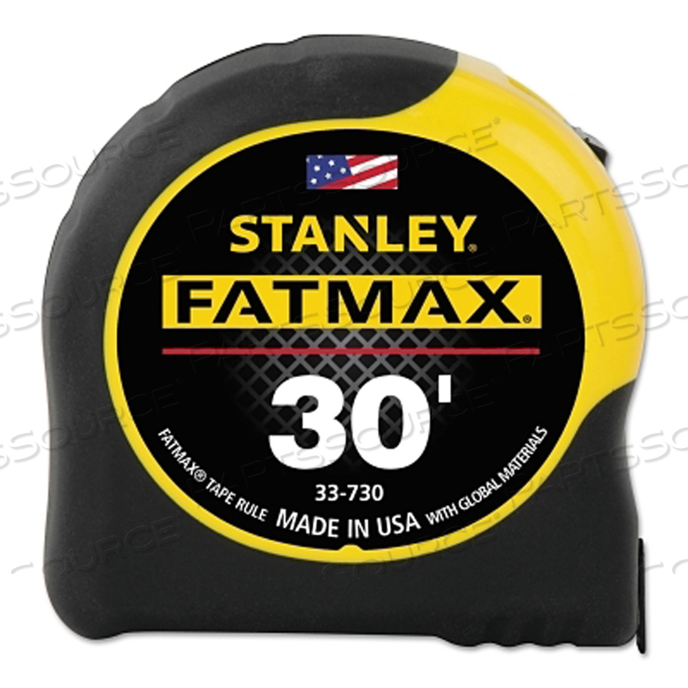 FATMAX CLASSIC TAPE MEASURE, 1-1/4 IN W X 30 FT L, SAE, BLACK/YELLOW CASE by Stanley FATMAX CLASSIC TAPE MEASURE, 1-1/4 IN W X 30 FT L, SAE, BLACK/YELLOW CASE by Stanley