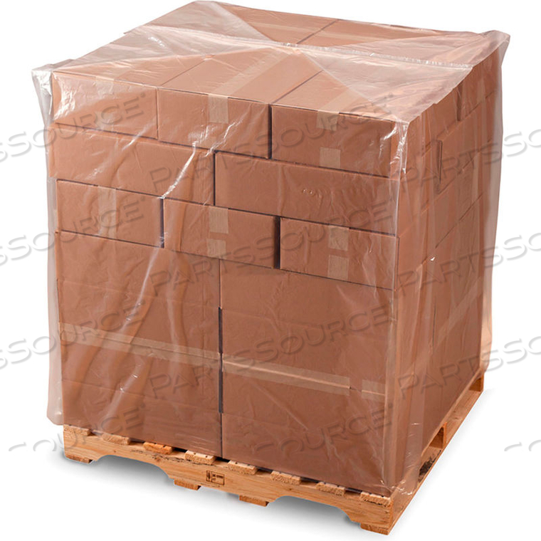 PALLET & BIN LINERS, 36" X 32" X 60" 2 MIL CLEAR, 130 PER ROLL 