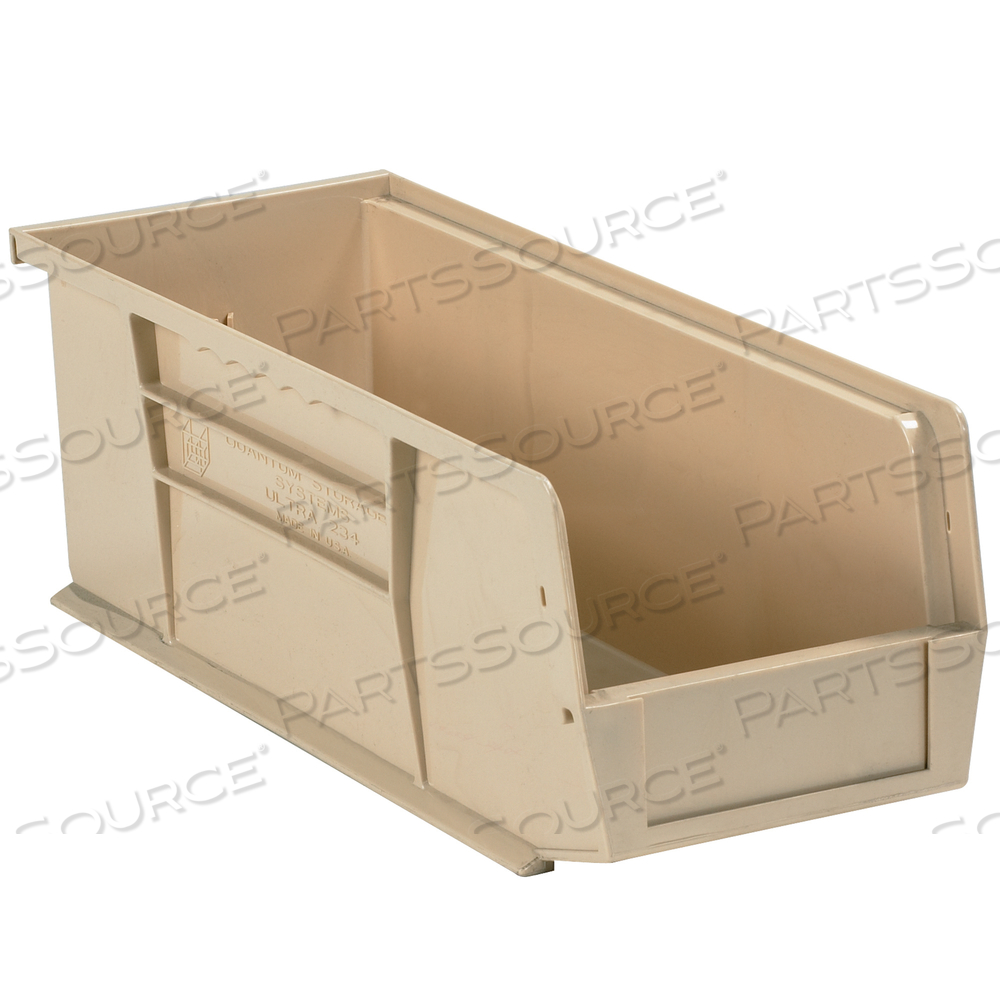 PLASTIC STACK & HANG BIN BOXES, 10 7/8" X 4 1/8" X 4", IVORY, 12/CASE by BOX Partners (Box Acquisitions, LLC)
