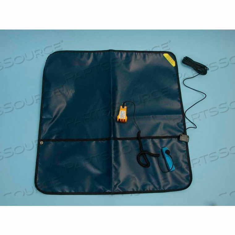 FIELD SERVICE KIT WITH WORK SURFACE, GROUND CORD & WRIST STRAP by Static Solutions Inc FIELD SERVICE KIT WITH WORK SURFACE, GROUND CORD & WRIST STRAP by Static Solutions Inc