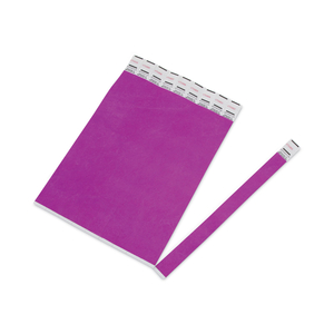 CROWD MANAGEMENT WRISTBANDS, SEQUENTIALLY NUMBERED, 9.75" X 0.75", PURPLE by Advantus CROWD MANAGEMENT WRISTBANDS, SEQUENTIALLY NUMBERED, 9.75" X 0.75", PURPLE by Advantus