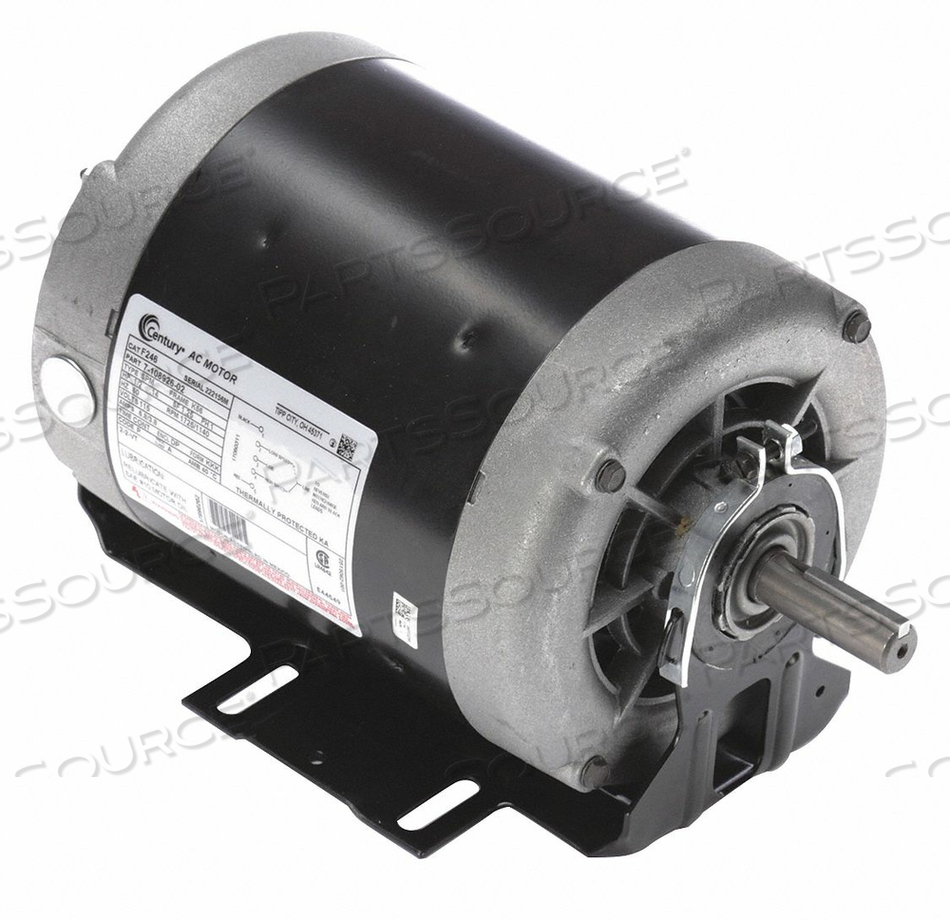 115V 1/2-1/4HP 1725/1140RPM by Regal Beloit America, Inc. (Century Electric Motors)