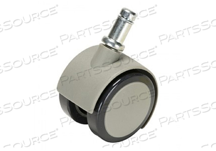 HARD FLOOR SOFT WHEEL CASTER, GRAY, 7/16 IN DIA by DCI International HARD FLOOR SOFT WHEEL CASTER, GRAY, 7/16 IN DIA by DCI International