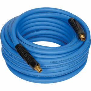 EAGLE 3/8"X50' 300 PSI HYBRID POLYMER ALL WEATHER LOW PRESSURE AIR/WATER HOSE by Wood Industries, Inc.