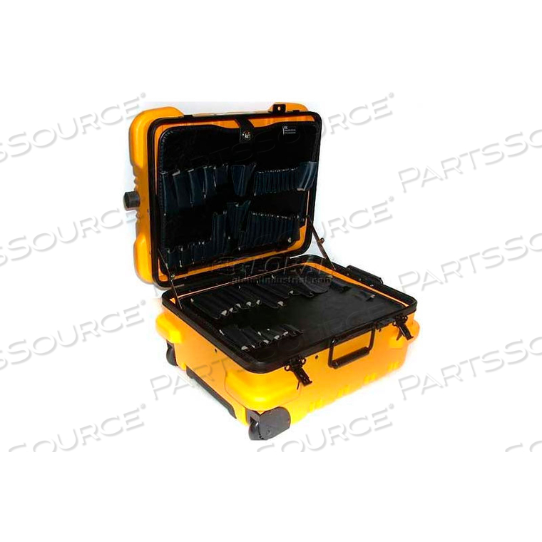 MMST9YCART, MILITARY-WHEELED TOOL CASE, 19.5"L X 16"W X 13"H, YELLOW 