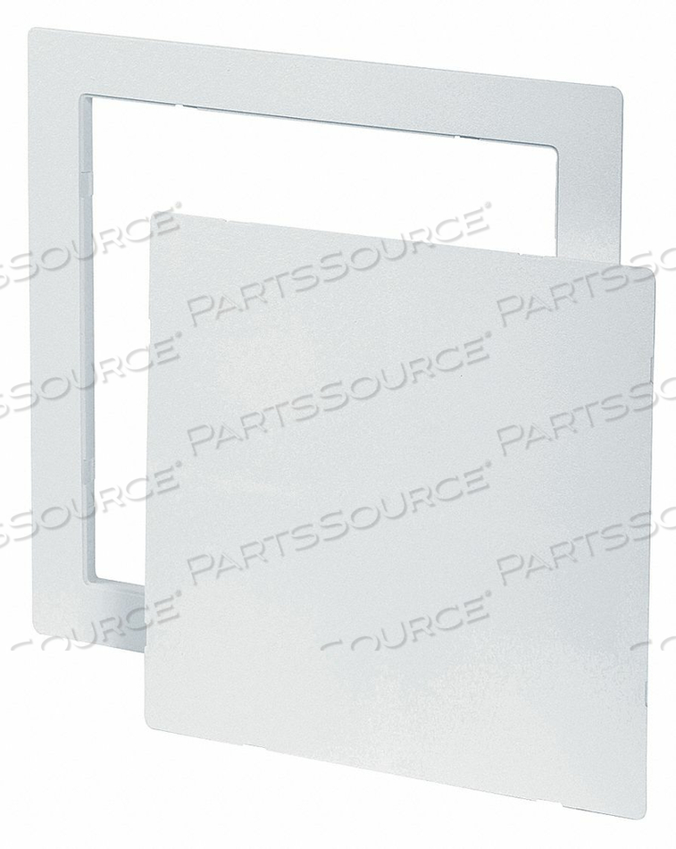 5YM03 14" x 14" Snap Latch Plastic Wall / Ceiling Access Door Tough Guy White 