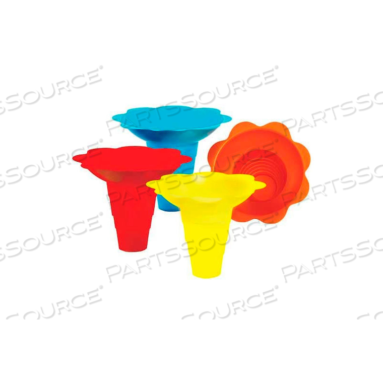 MULTICOLOR FLOWER DRIP TRAY CUPS 12 OZ, 100 QTY by Peragon