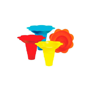 MULTICOLOR FLOWER DRIP TRAY CUPS 12 OZ, 100 QTY by Peragon