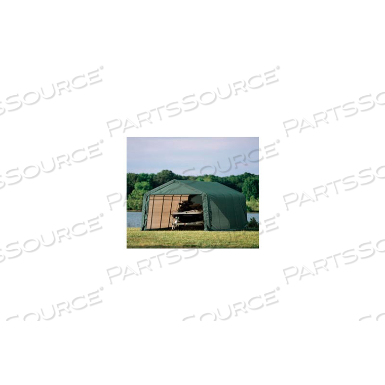 10X8X8 PEAK STYLE SHELTER - GREEN 