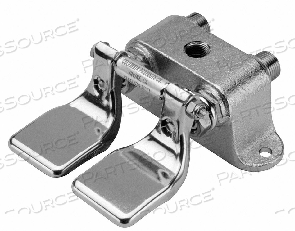 SHORT DOUBLE FOOT PEDAL VALVE CERTIFIED NSF/ANSI 372 by Sani-Lav