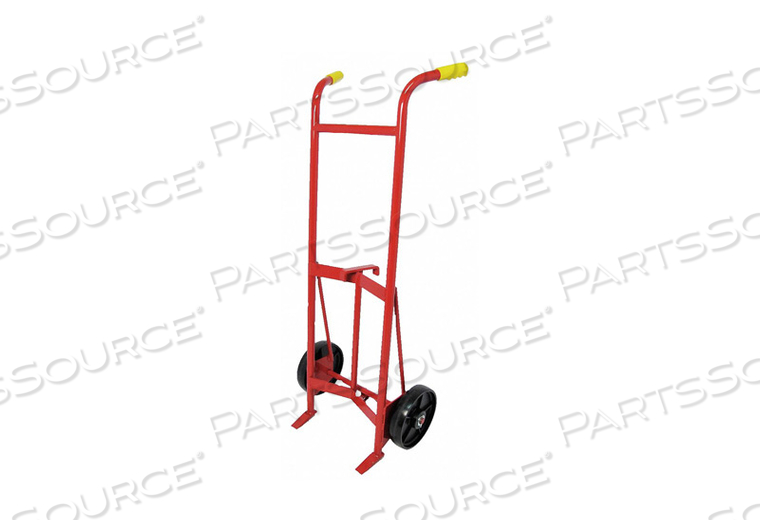 STEEL-FRAME DRUM HAND TRUCK, LOAD CAPACITY 1,000 LB, FOR CONTAINER MATERIAL PLASTIC, STEEL, WHEEL DIA. 10 IN, WHEEL TYPE SOLID, FRAME MATERI by DAYTON ELECTRIC MANUFACTURING CO
