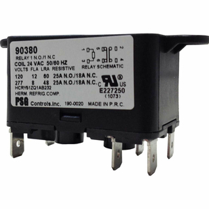 PSG SPNO-SPNC HEAVY DUTY RELAY 50/60 HZ 8 AMPS @240V, COIL 24VAC by International Refrigeration Products PSG SPNO-SPNC HEAVY DUTY RELAY 50/60 HZ 8 AMPS @240V, COIL 24VAC by International Refrigeration Products