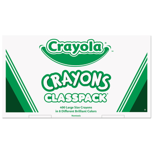 CLASSPACK LARGE SIZE CRAYONS, 50 EACH OF 8 COLORS by Crayola