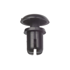 PUSH-IN RIVET,BLACK,DOME,2/7" L, INCH, SNAP, DOME, 0.157 IN SHANK DIA, NYLON, BLACK by Approved Vendor