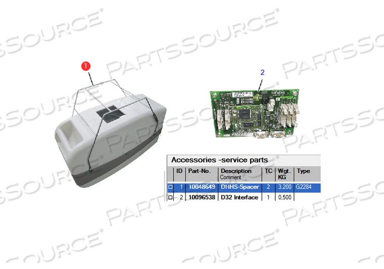 DHHS-SPACER FOR C-ARM SYSTEM FLUORO TUBE by Siemens Medical Solutions