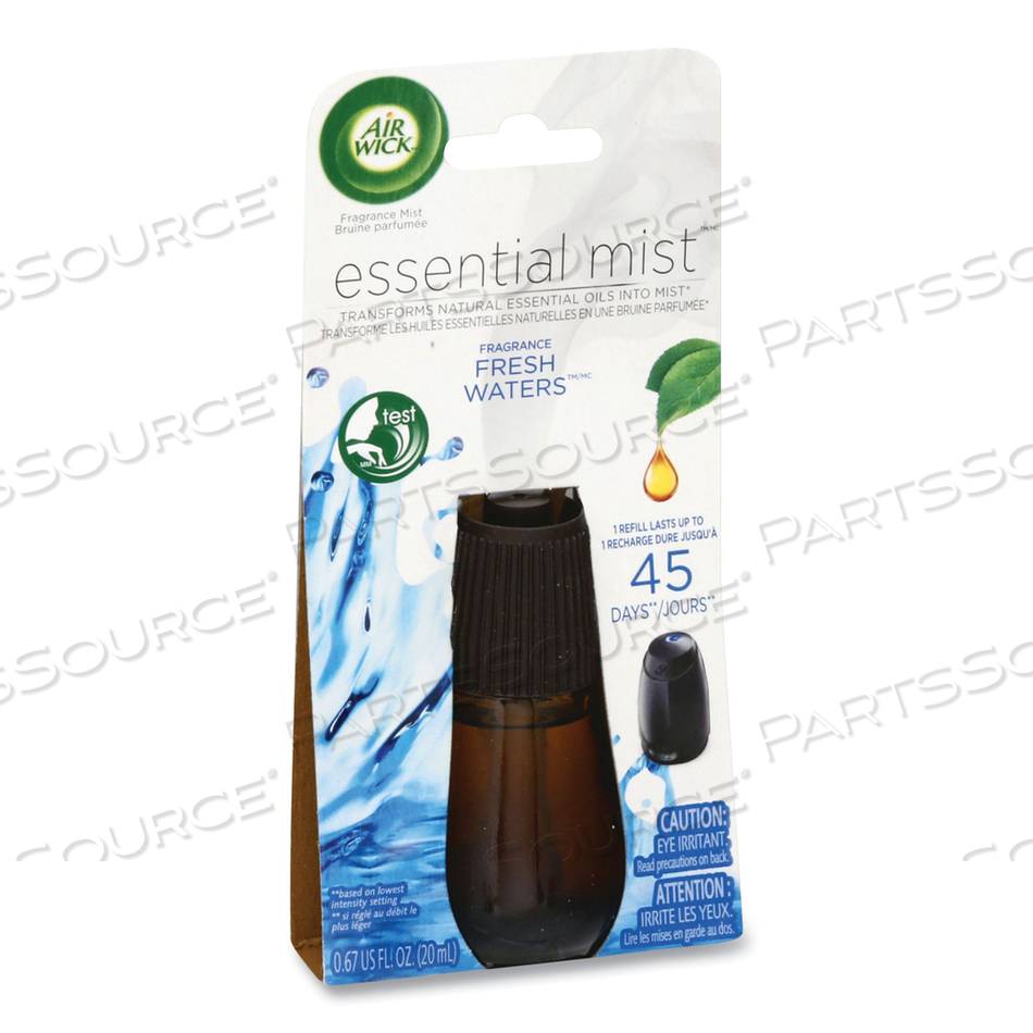 ESSENTIAL MIST REFILL, FRESH WATER BREEZE, 0.67 OZ BOTTLE, 6/CARTON 