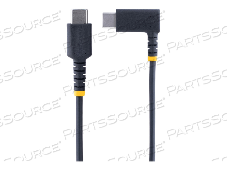 6IN (15CM) USB C CHARGING CABLE RIGHT ANGLE, 60W PD 3A, HEAVY DUTY FAST CHARGE USB-C CABLE, USB 2.0 TYPE-C, DURABLE AND RUGGED ARAMID FIBER, by StarTech.com Ltd.