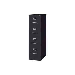 LORELL 4-DRAWER HEAVY DUTY VERTICAL FILE CABINET, 15"W X 25"D X 52"H, BLACK by S.P. Richards Company