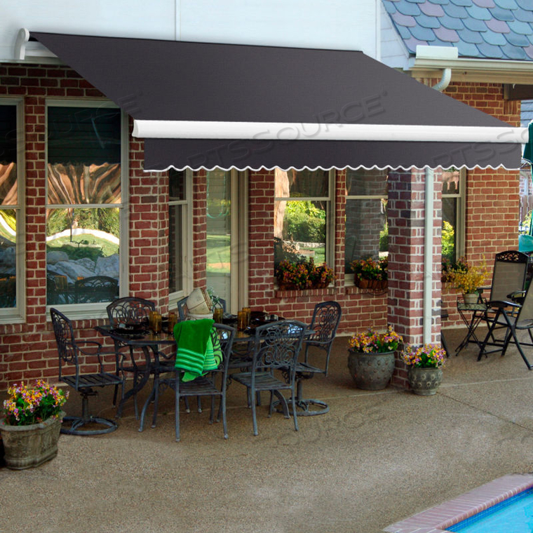 RETRACTABLE AWNING RIGHT MOTOR 8'W X 10"H X 7'D GUN 