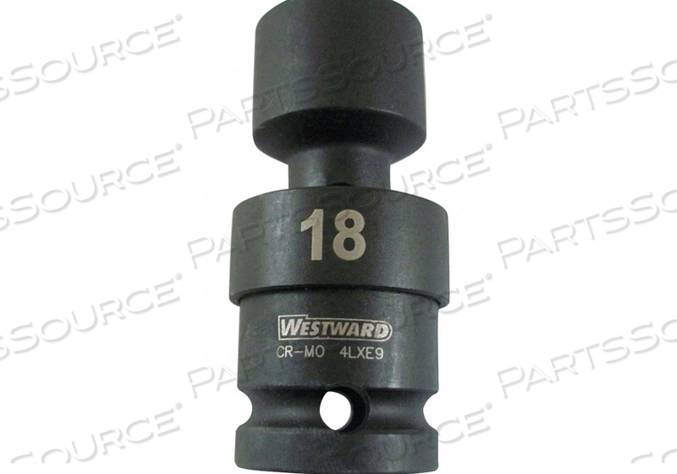 IMPACT SOCKET, SOCKET SIZE 13/16 IN, SOCKET SHAPE 6-POINT, DRIVE TYPE IMPACT, DRIVE SIZE 1/2 IN, COMPATIBLE FASTENER TYPE BOLTS, NO, ALLOY S by Westward IMPACT SOCKET, SOCKET SIZE 13/16 IN, SOCKET SHAPE 6-POINT, DRIVE TYPE IMPACT, DRIVE SIZE 1/2 IN, COMPATIBLE FASTENER TYPE BOLTS, NO, ALLOY S by Westward