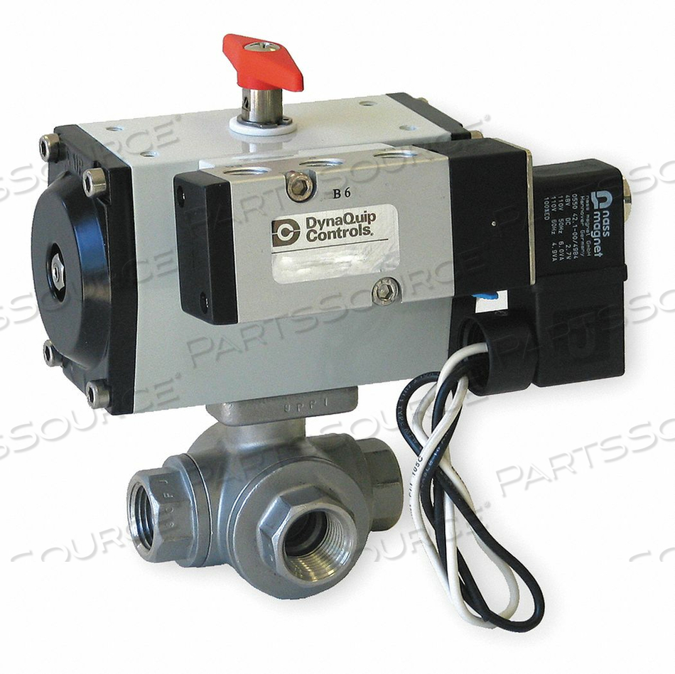 BALL VALVE 1 1/2 IN DOUBLE ACTING SS by Dynaquip Controls BALL VALVE 1 1/2 IN DOUBLE ACTING SS by Dynaquip Controls
