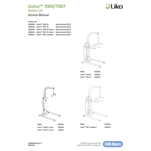 Liko (A Hill-Rom Company) Golvo 7000 ES - Liko (A Hill-Rom Company) Power  Patient Lifts