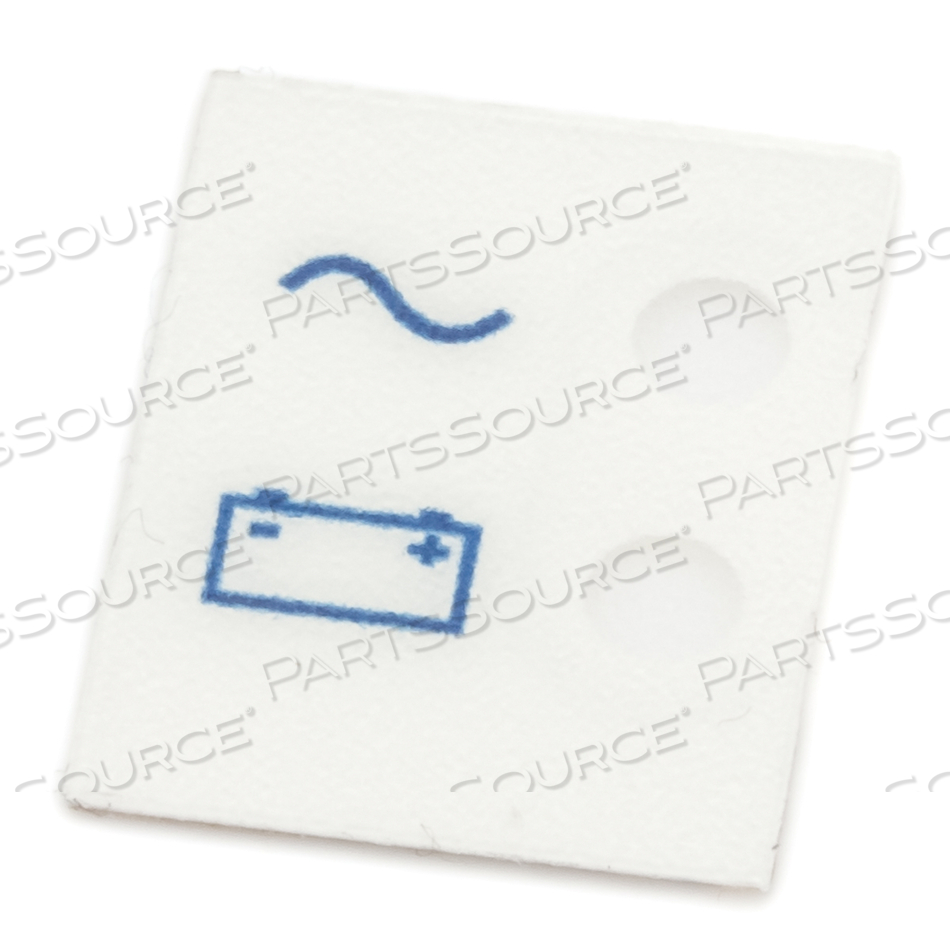 LABEL AC ON/BATTERY CHARGED ELI 350 W/TK by Mortara Instrument, Inc