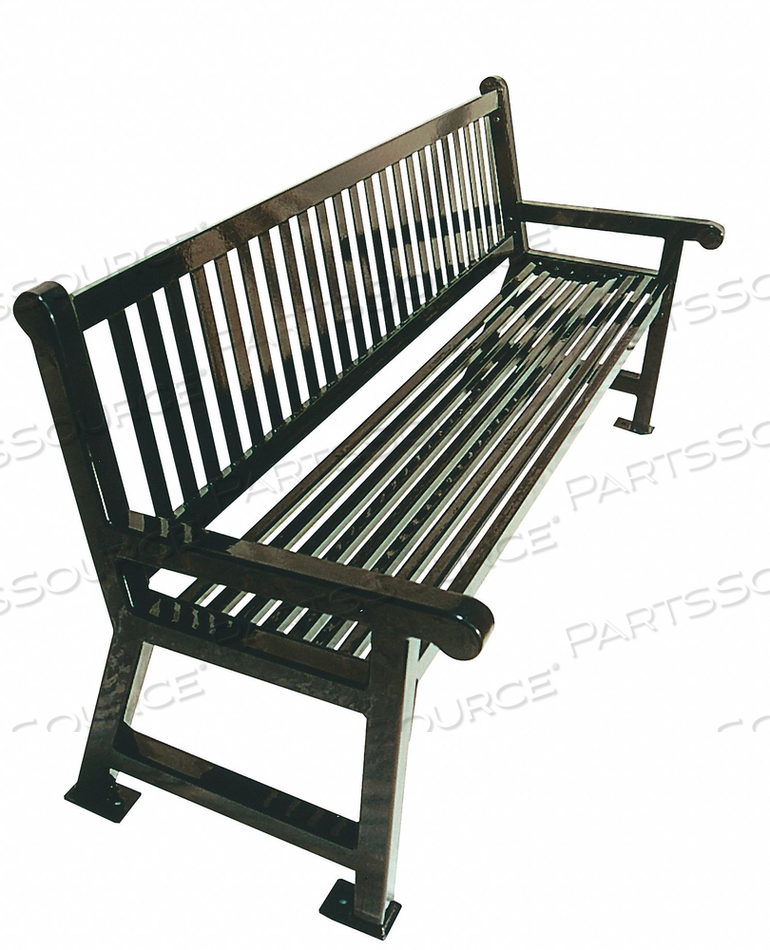 OUTDOOR BENCH 72 IN L 36 IN H BLUE by UltraSite OUTDOOR BENCH 72 IN L 36 IN H BLUE by UltraSite