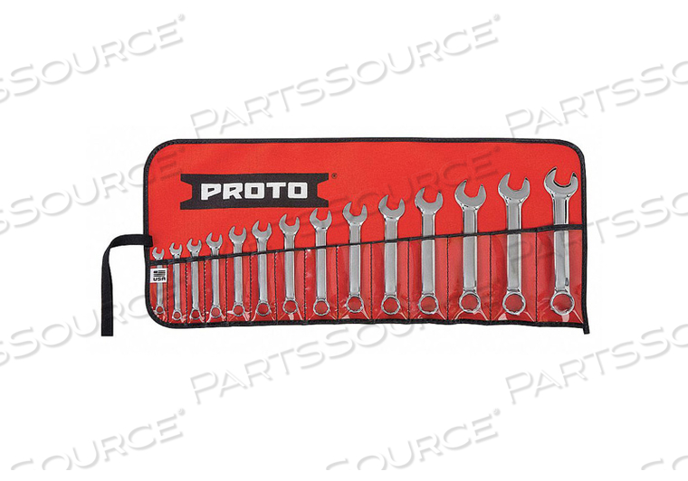 COMBO WRENCH SET SHORT METRIC 12PT 14 PC by Proto COMBO WRENCH SET SHORT METRIC 12PT 14 PC by Proto
