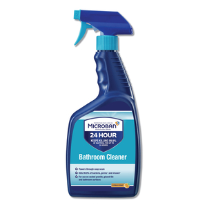 24-HOUR DISINFECTANT BATHROOM CLEANER, CITRUS, 32 OZ SPRAY BOTTLE by Microban