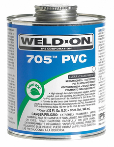 PIPE CEMENT CLEAR 16 OZ PVC by Weld-On