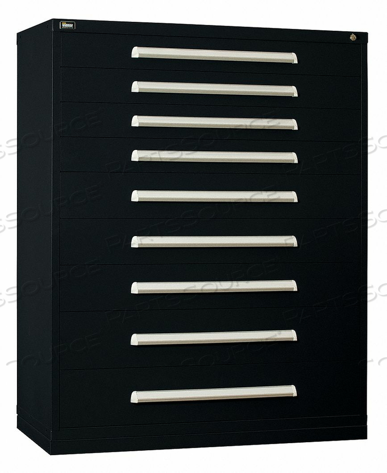 G8285 MOD DRAWER CAB 59 H 9 DRAWER BLACK by Stanley Vidmar