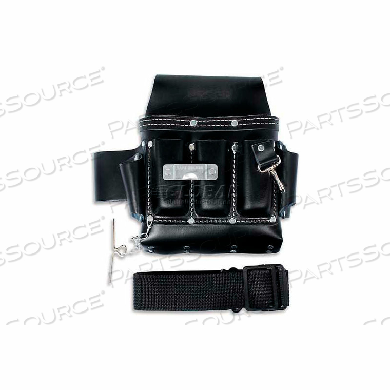 INDUSTRIAL LEATHER TOOL BELT, 7 POCKETS by Urrea Professional Tools