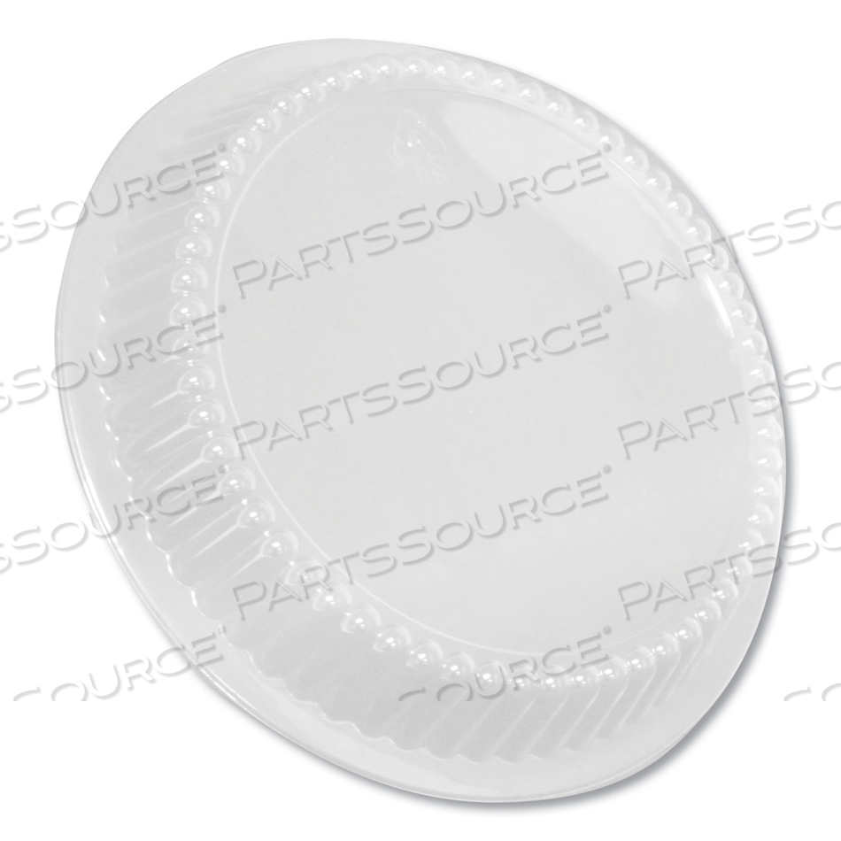 DOME LIDS FOR 8" ROUND CONTAINERS, 8" DIAMETER X 1.56"H, CLEAR, PLASTIC, 500/CARTON 