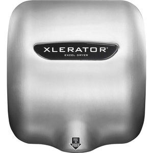 XLERATOR AUTOMATIC HAND DRYER WITH HEPA FILTER, BRUSHED STAINLESS STEEL, 110-120V by Excel Dryer