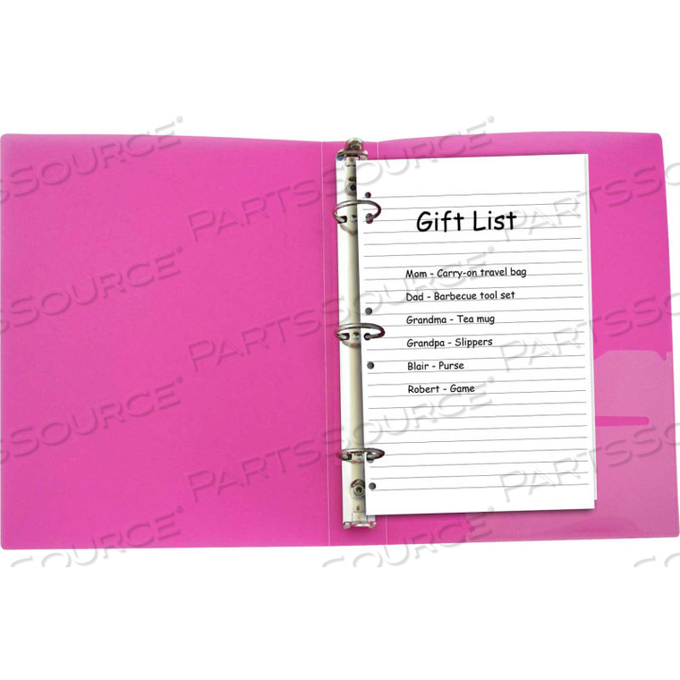 MINI SIZE FILLER PAPER, WHITE, 50 FILLER PAPER/PACK, 48 PACKS/SET by C-Line