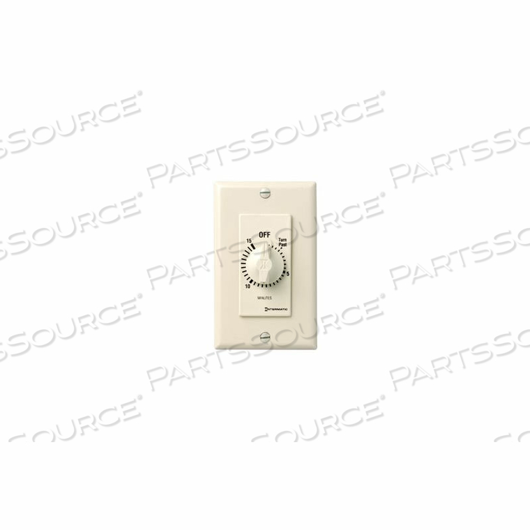 15 MINUTE 125-277V SPST DECORATOR SERIES SPRING WOUND TIMER, ALMOND by Intermatic