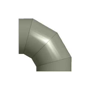 ZIP-A-DUCT 32" DIAMETER 90 GRAY LEFT HAND ELBOW by Fabricair Inc.