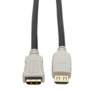HIGH SPEED CABLE, BEIGE, BLACK, 7.3 MM DIA, HDMI MALE-GRIPPING X HDMI FEMALE, PVC JACKET, 4.6 M, MEETS ROHS, CE, FCC, REACH by Tripp Lite HIGH SPEED CABLE, BEIGE, BLACK, 7.3 MM DIA, HDMI MALE-GRIPPING X HDMI FEMALE, PVC JACKET, 4.6 M, MEETS ROHS, CE, FCC, REACH by Tripp Lite