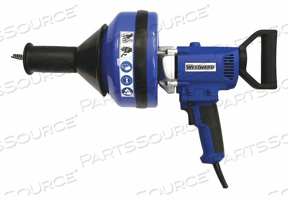 DRAIN CLEANING GUN KIT, MACHINE TYPE DRAIN GUN, MAXIMUM DRAIN LINE INSIDE DIAMETER 2 1/2 IN, MINIMUM DRAIN LINE INSIDE DIAMETER 3/4 IN, NUMB by Westward