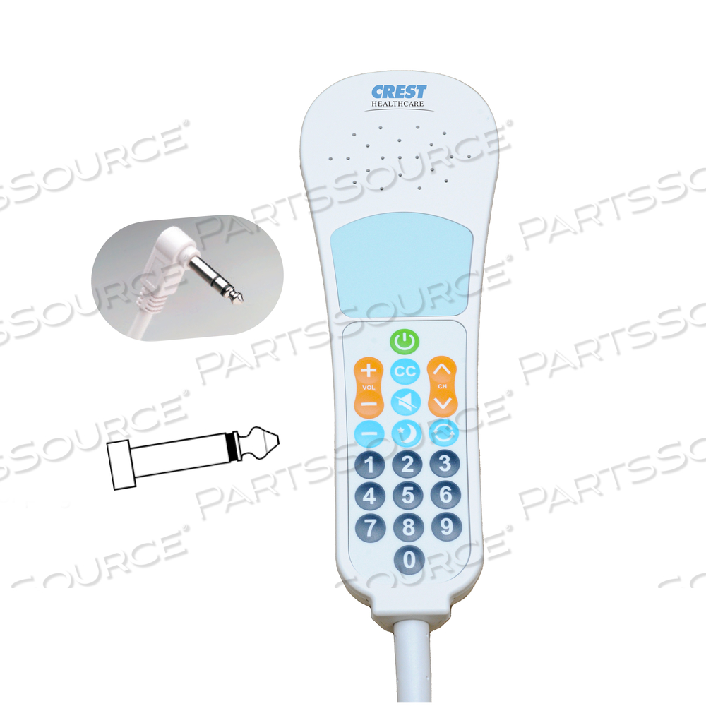 ELITE INFRARED PILLOW SPEAKER, UNIVERSAL 1/4" 3-CONDUCTOR PLUG by Crest Healthcare ELITE INFRARED PILLOW SPEAKER, UNIVERSAL 1/4" 3-CONDUCTOR PLUG by Crest Healthcare