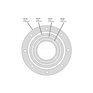 CIRCULATOR BODY GASKETS, USE W/B&G CIRCULATORS, 5-3/8"INSIDE DIA PACKAGE OF 5 by Mitco Manufacturing